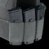 Three rifle magazines are stored in gray fabric pouches attached to the Condor Specter Plate Carrier, providing quick access for law enforcement officers or any tactical first responder.